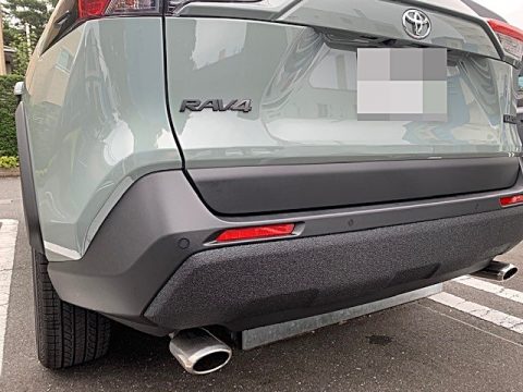 RAV4 リアバンパー　ロアパネル　LINE-X